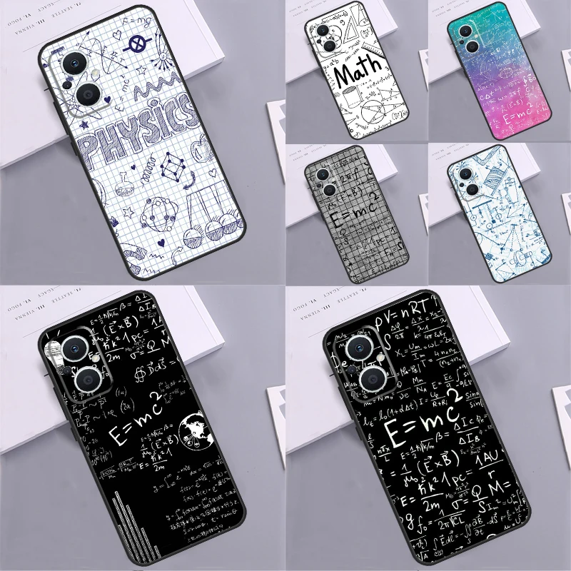 Fisica Math Formula Equation Case Per Oppo Reno 5 Lite 4 6 7 8 10 Pro 8T 4Z 5Z Oppo Find X3 Lite X2 Neo X5 X6 Pro Cover