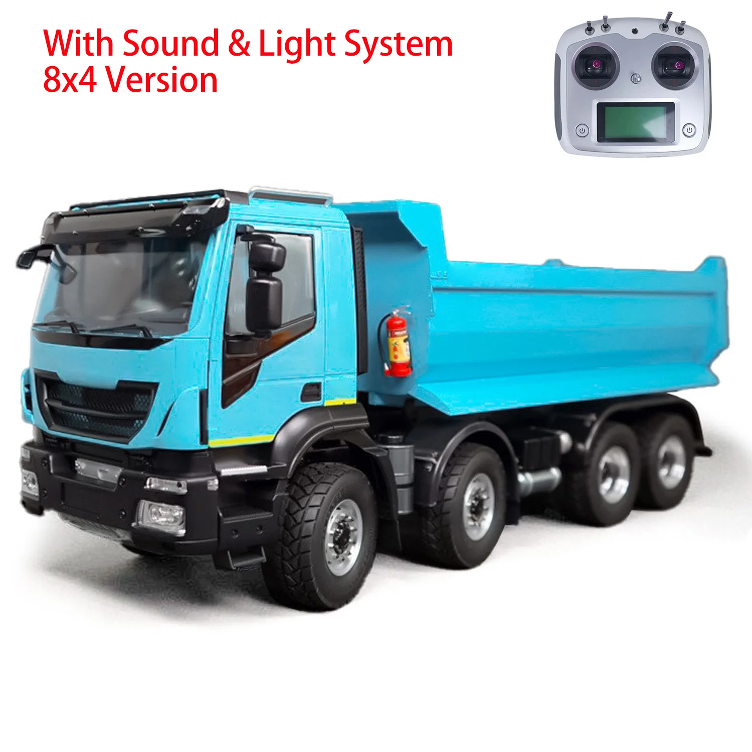 

1/14 Metal RC Hydraulic Dump Truck 4x2 8x4 8x8 2-speed Radio Control Blue Tipper Cars TOUCAN RC HOBBY Sound Assembled Boys Toys