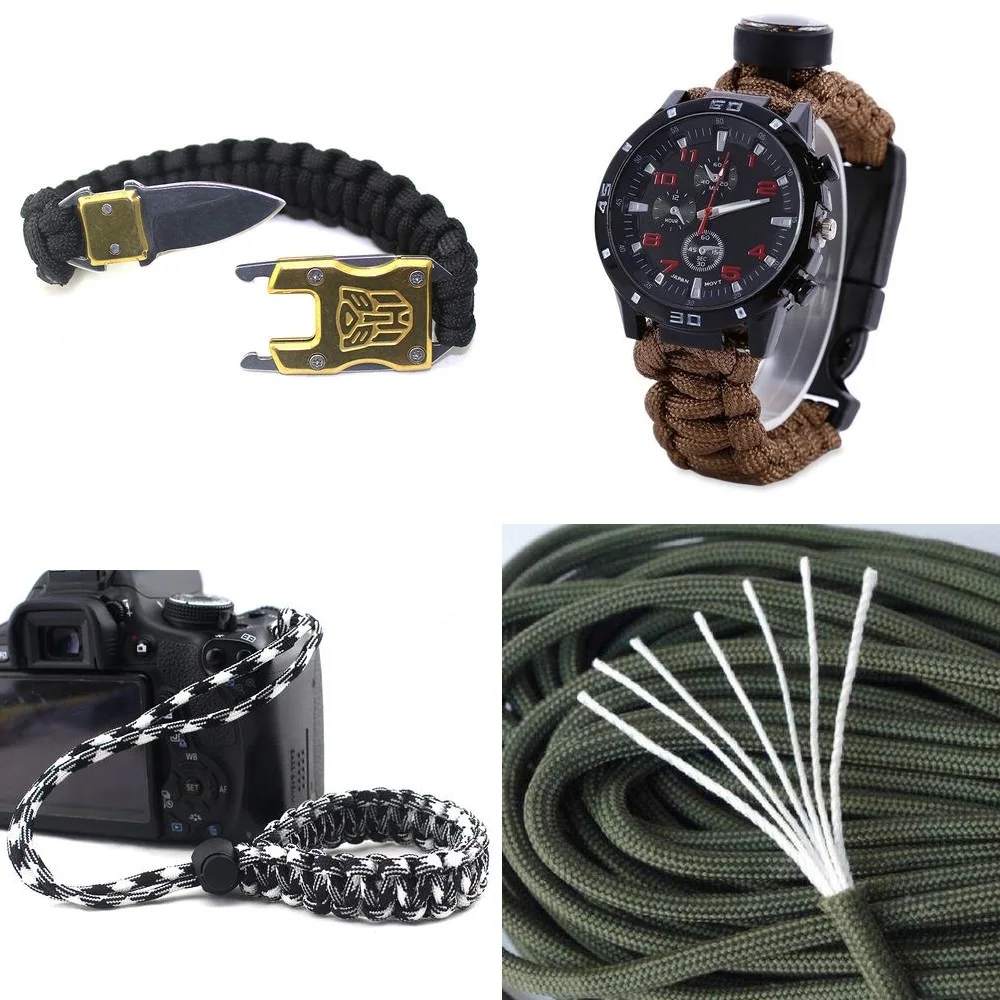 Nylon Rope 10 Meters 5mm 7 Strands Cores Parachute Cord for Outdoor