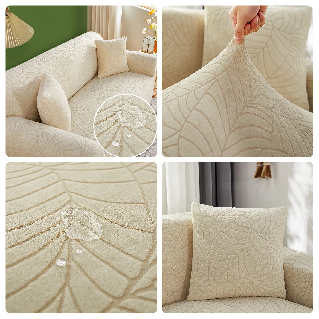 Sofa Cover for Living Room Thick Elastic Jacquard Cover for Sofa Couch Armchair 1/2/3/4 Seater L Shaped Corner Sofa Cover 3