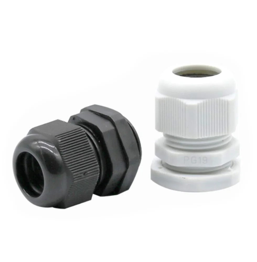 M-type PG waterproof cable joint external thread clamping nylon plastic sealing gland head lock fastening fixed head