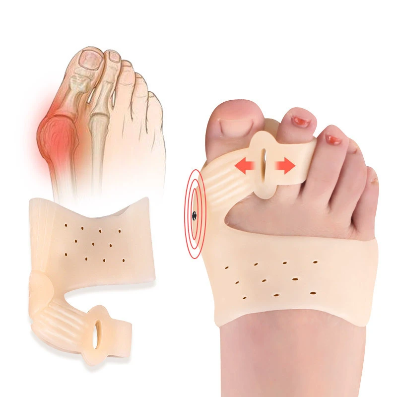 Tanio 2 sztuk/para Separator palców stopy ortopedyczne Bunion korektor magnetoterapia sklep