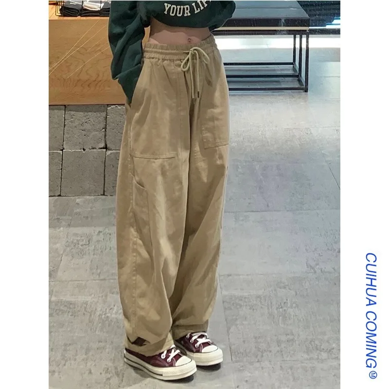 Ins 90s Y2k Girls Overalls 2022 Fashion New Plus Size Loose Trousers Hip Hop High-Waisted Slim Casual Outdoor Fit Pants Petite