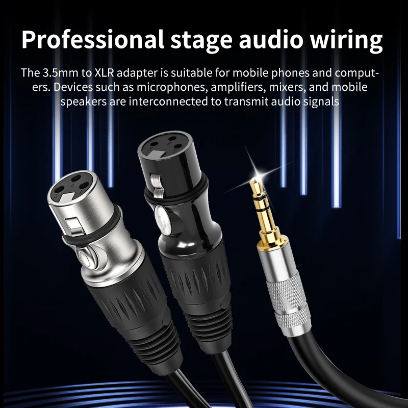 3.5mm ׷  - XLR / OFC Aux  ̺, ź PVC ȣȭ   1.5m 3m 5m