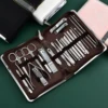 26 Piece Set Stainless Steel Nail Clippers Set Household Nail Cutter Suit With Box Trimmer Grooming Manicure Pedicure Nail Tools 5