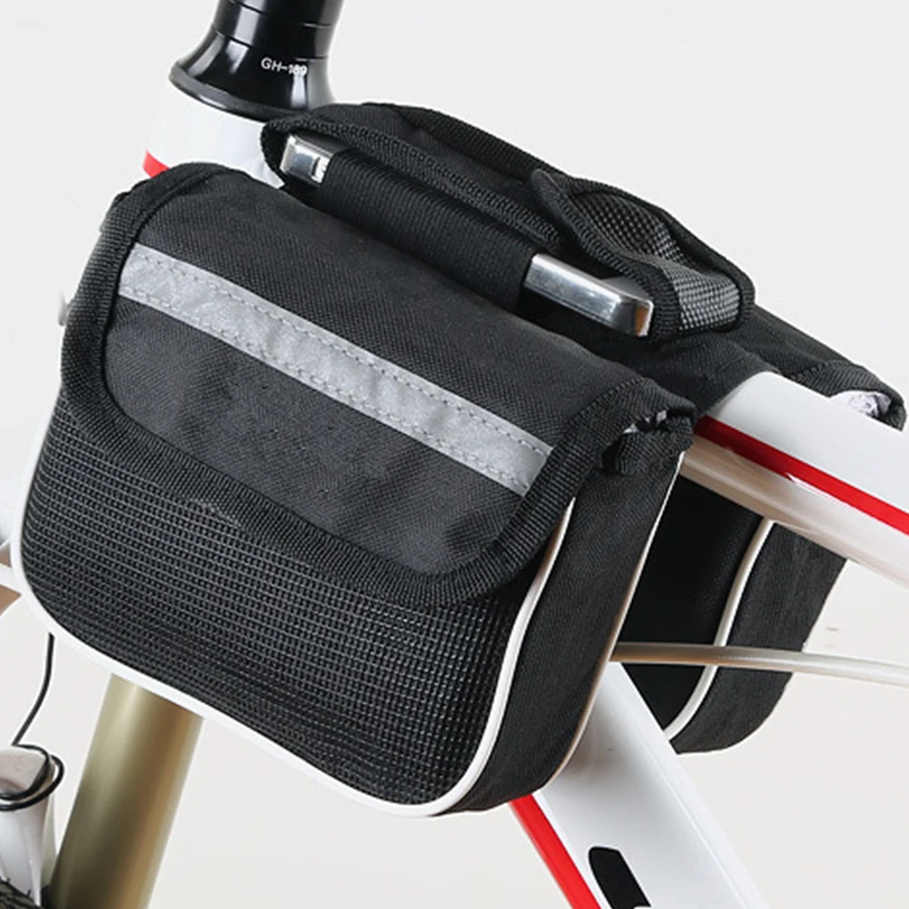 Bicycle Front Tube Bags Mobile Phone Case Waterproof Saddle MTB Cycling Pouch MTB Bike Top Tube Shell Cycling Pouch