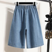 High Waist Wide Leg Loose Denim Shorts Women 2024 Summer New Arrivals Half Length Blue Color Jeans Shorts Korean Casual Jeans - Image 3
