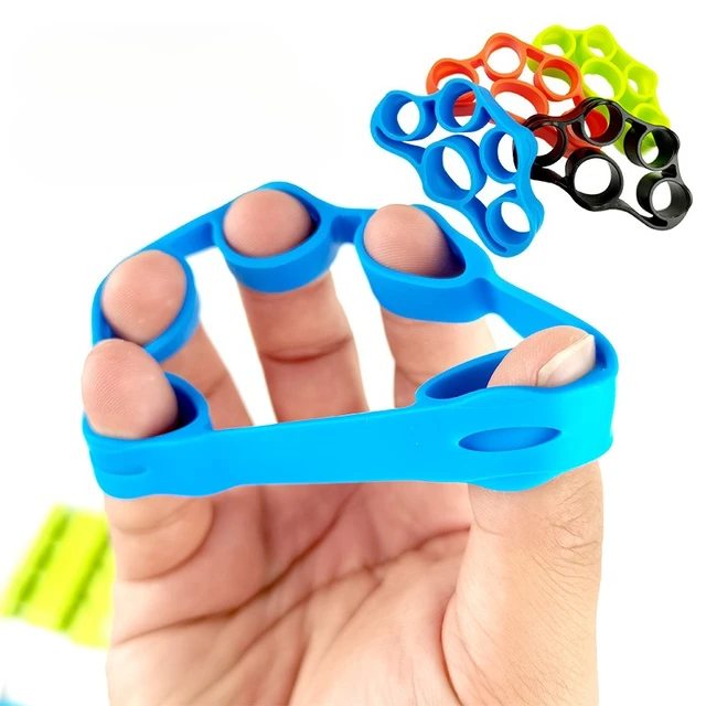 2pcs Silicone Five-Finger Training Hand Expanders Exerciser Wrist Stretcher Finger Gripper Expander Strength Rehabilitation