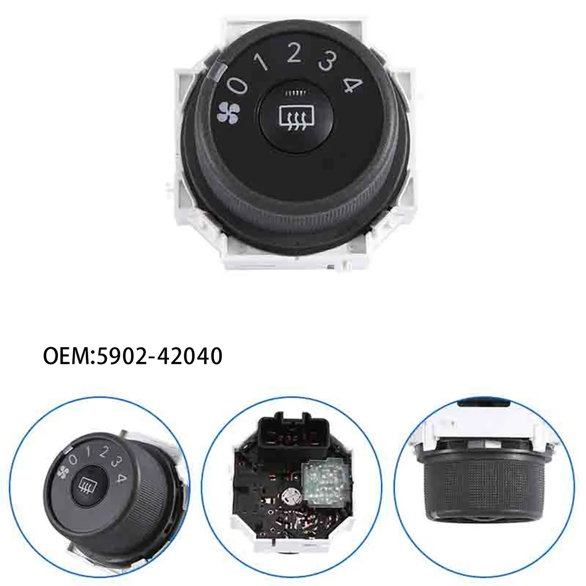

5902-42040 for TOYOTA Car A/C Heater Fan Blower Control Switch