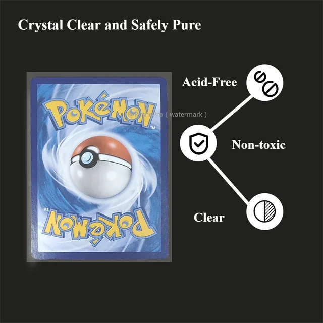 Standard Size Clear Card Sleeve Premium Card Sleeves Fits Inner Card Sleeves Perfect for Double-sleeving and Compatible with MTG 5