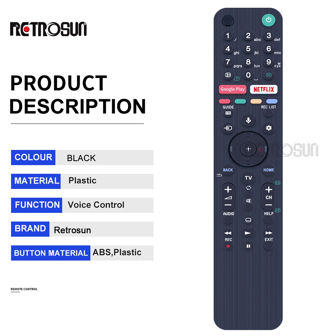 Sony RMF-TX500E Fernbedienung Für Sony KD-65XH8196