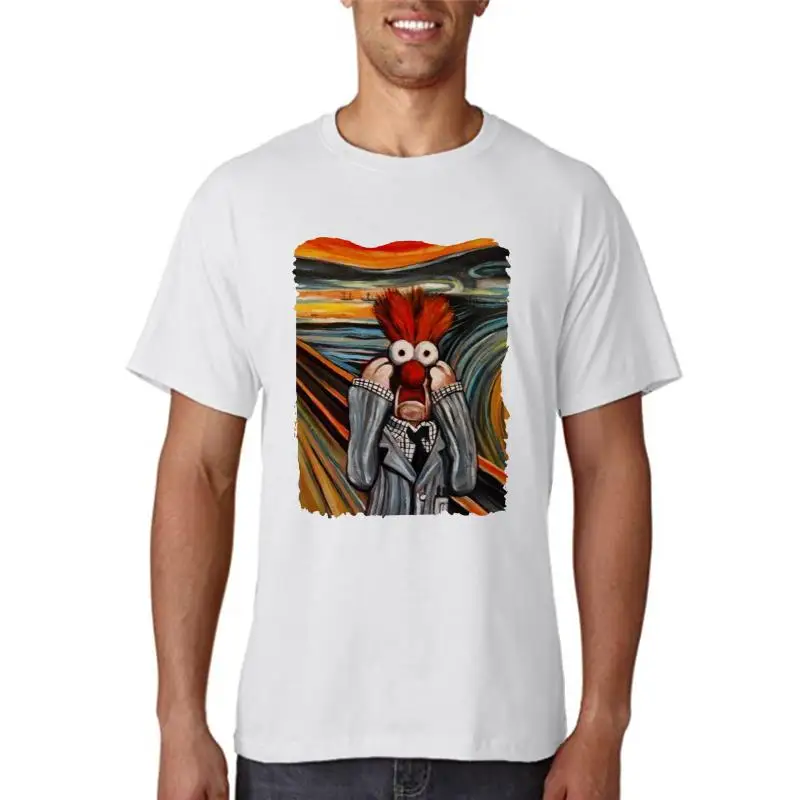 The Scream The Muppet Show Becher Meep T-Shirt Per Adulti Retrò T-Shirt Big Tall