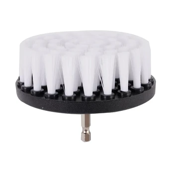 1PC 4-Inch Soft Drill Brush Attachment for Electric Scrubber Ideal for Cleaning Carpet Leather Upholstery And Car Tires