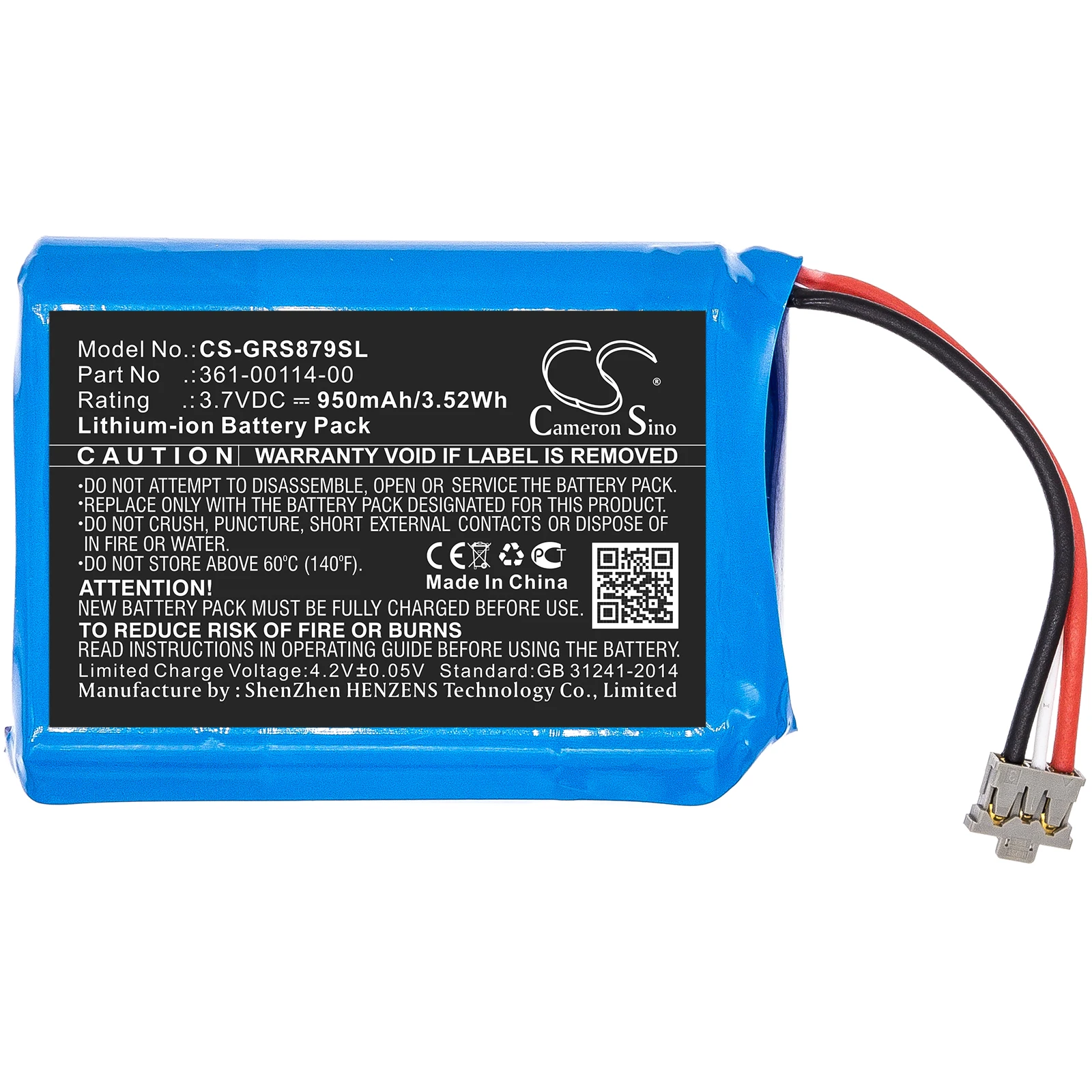 Batteria Di Ricambio Da 950Mah Per Garmin 010-01879-00, Inreach Mini 361-00114-00 3.7V/Ma