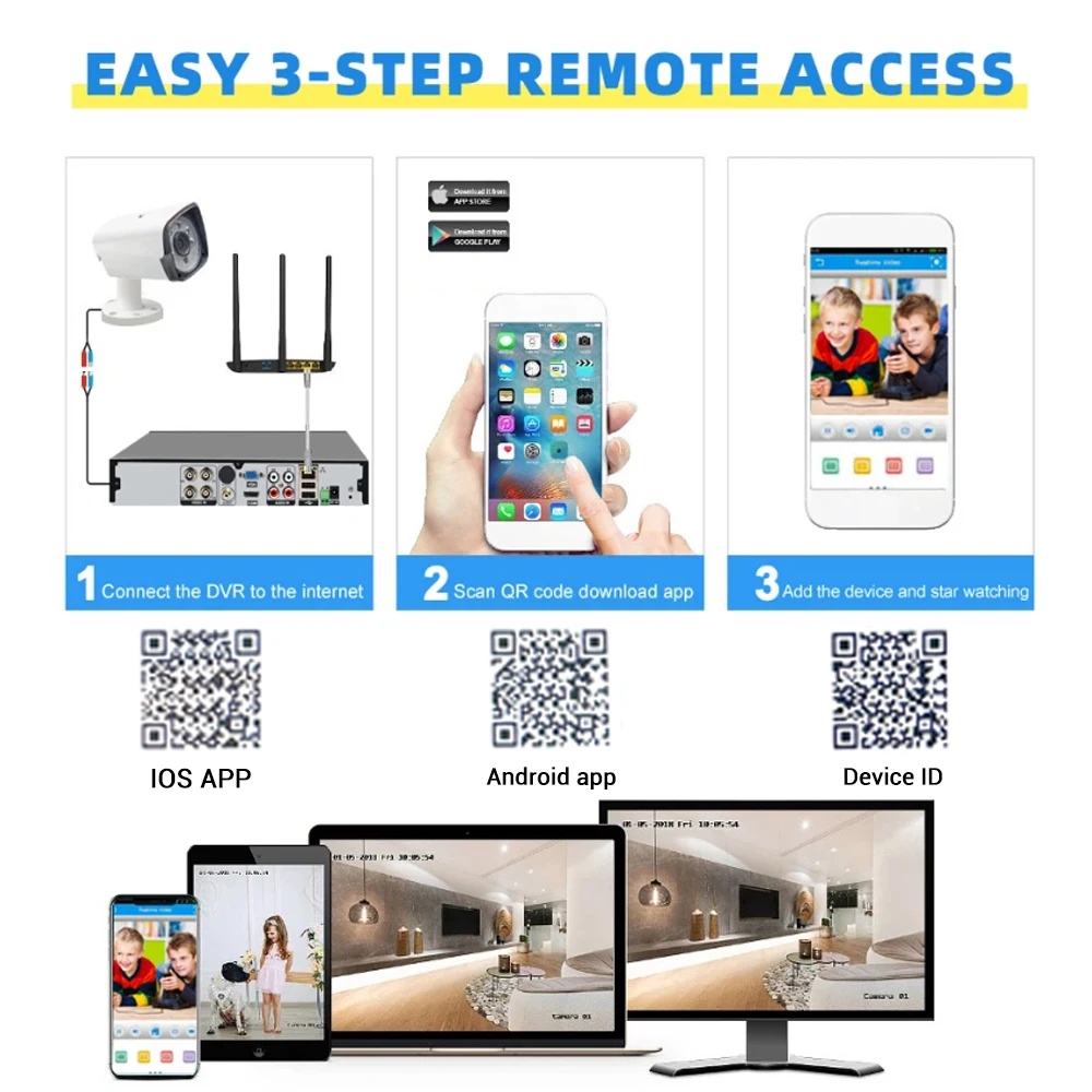 PEGATAH Tuya Onvif 8CH 8MP H.265 Video Surveillance POE NVR Recorder Motion Detect Recorder for IPC Camera CCTV System