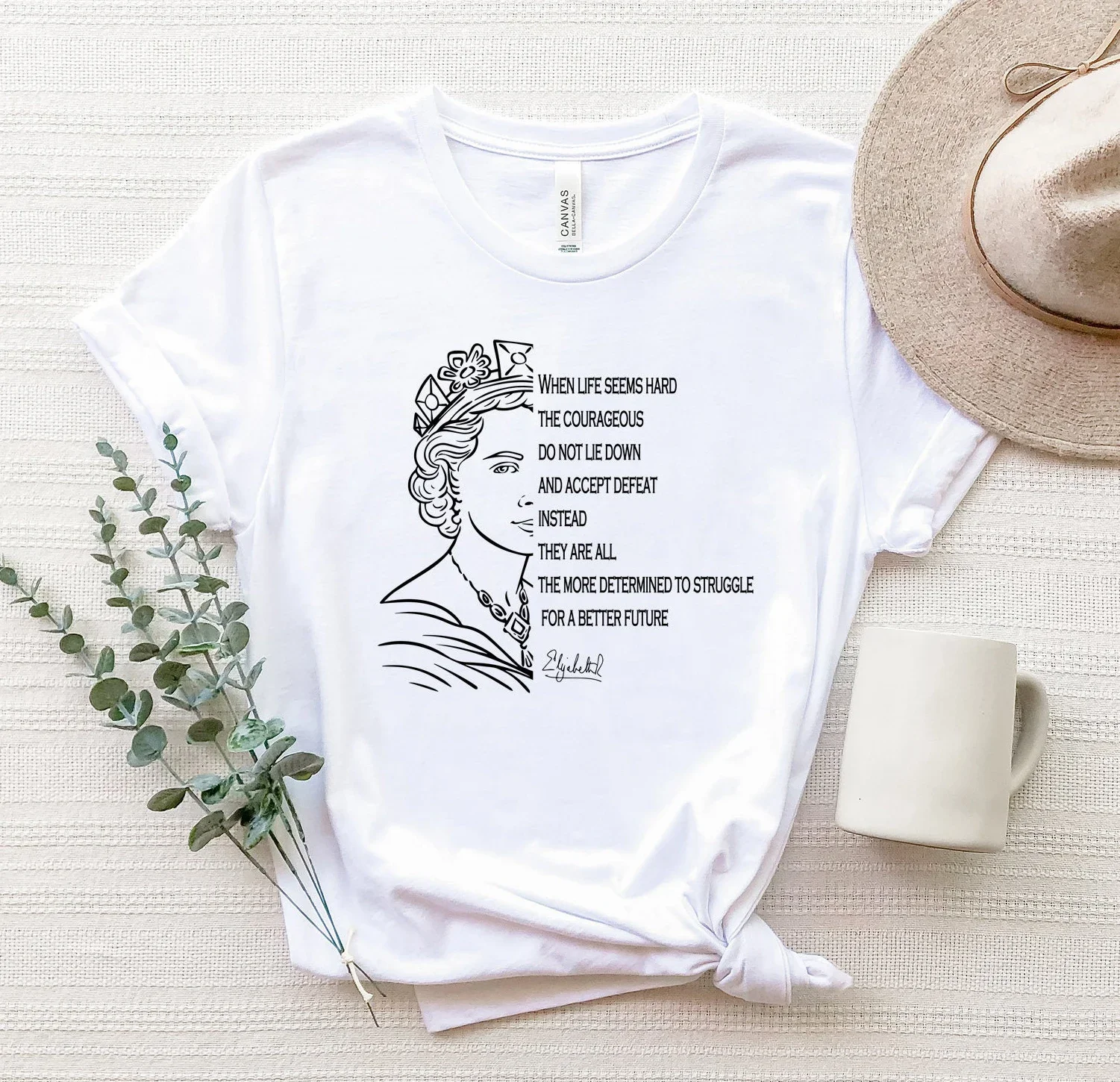 Plus Size Queen Elizabeth Women Man Black T Shirt 2023 Summer Round Neck  Y2K Polyester Tops Casual Yas Queen Print Clothes - AliExpress