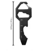 1pc Card type EDC tool card multifunctional keychain bottle opener hexagonal pendant portable screwdriver mini tool 3