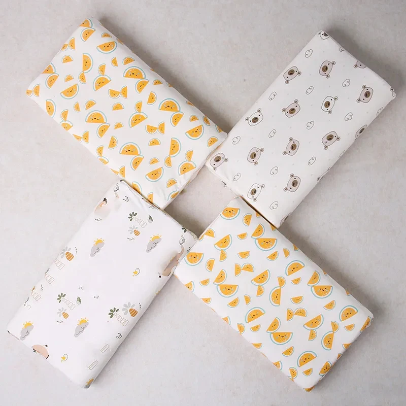 Cotton Children Memory Foam Pillow Infant Baby Shaping Pillow Summer Breathable Home Student Nap Pillow Cartoon Style Pillowcase 4