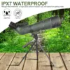 Xiyear 25-75x80 Telescope Spotting Scope Large Field Powerful Zoom Monocular With Phone Adapter Tripod For Bird Watching Camping 4