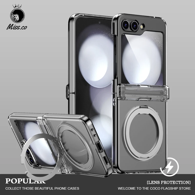 360-Degree-Rotating-Magnetic-Phone-case-For-Samsung-Galaxy-Z-Flip-5 ...