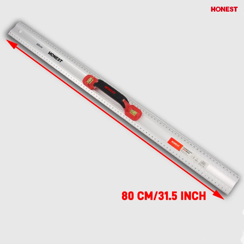 600mm/800mm High Precision Level Ruler Aluminum alloy Rule spirit level bi-color handle Measuring Tool
