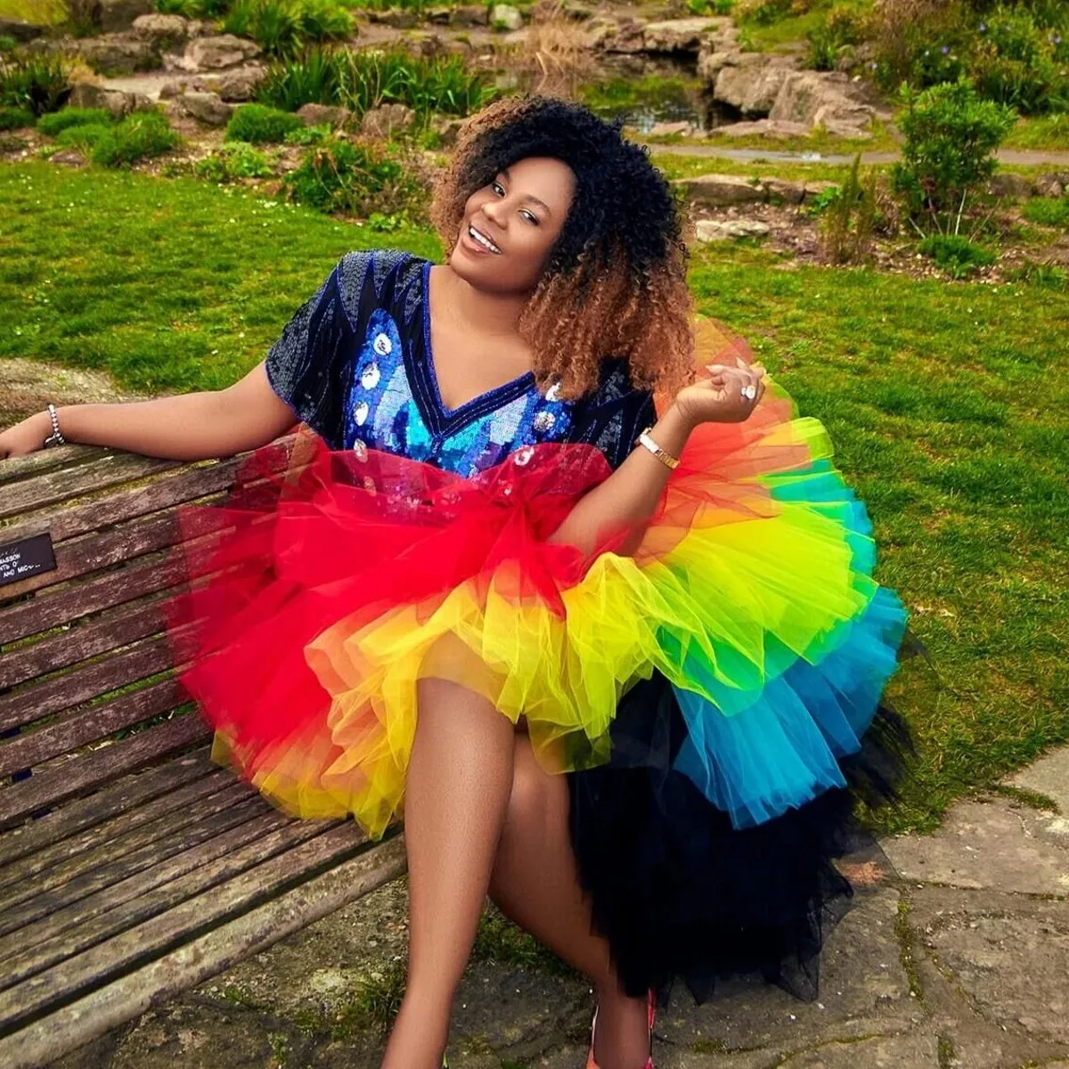 Gonne di Tulle arcobaleno abiti da compleanno formali a strati per foto  gonna da donna alta formale nera gonfia Extra su misura - AliExpress