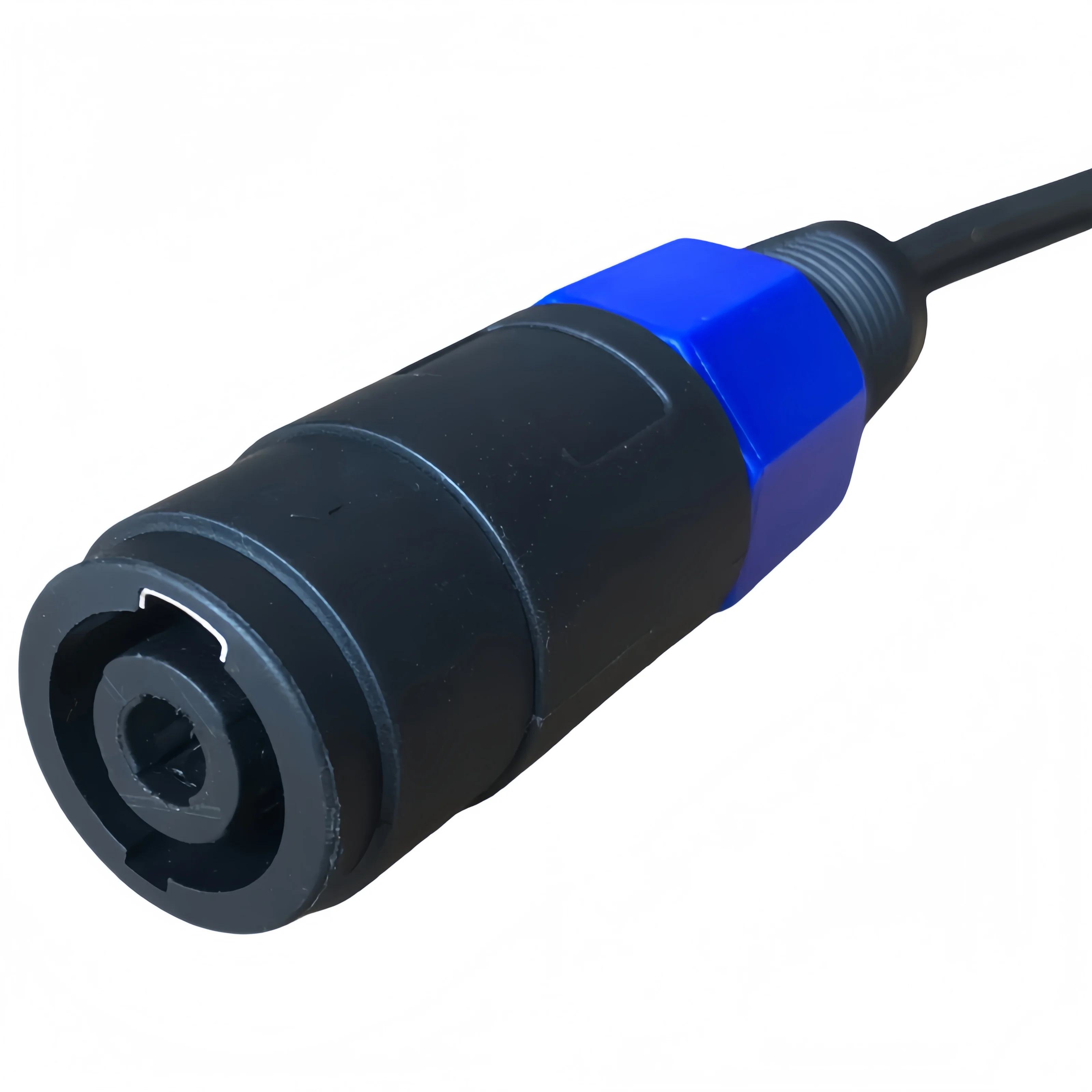 Dual-Color Professional Audio Adapter Cables - Speakon Female to 6.35mm TS Male, 1M
