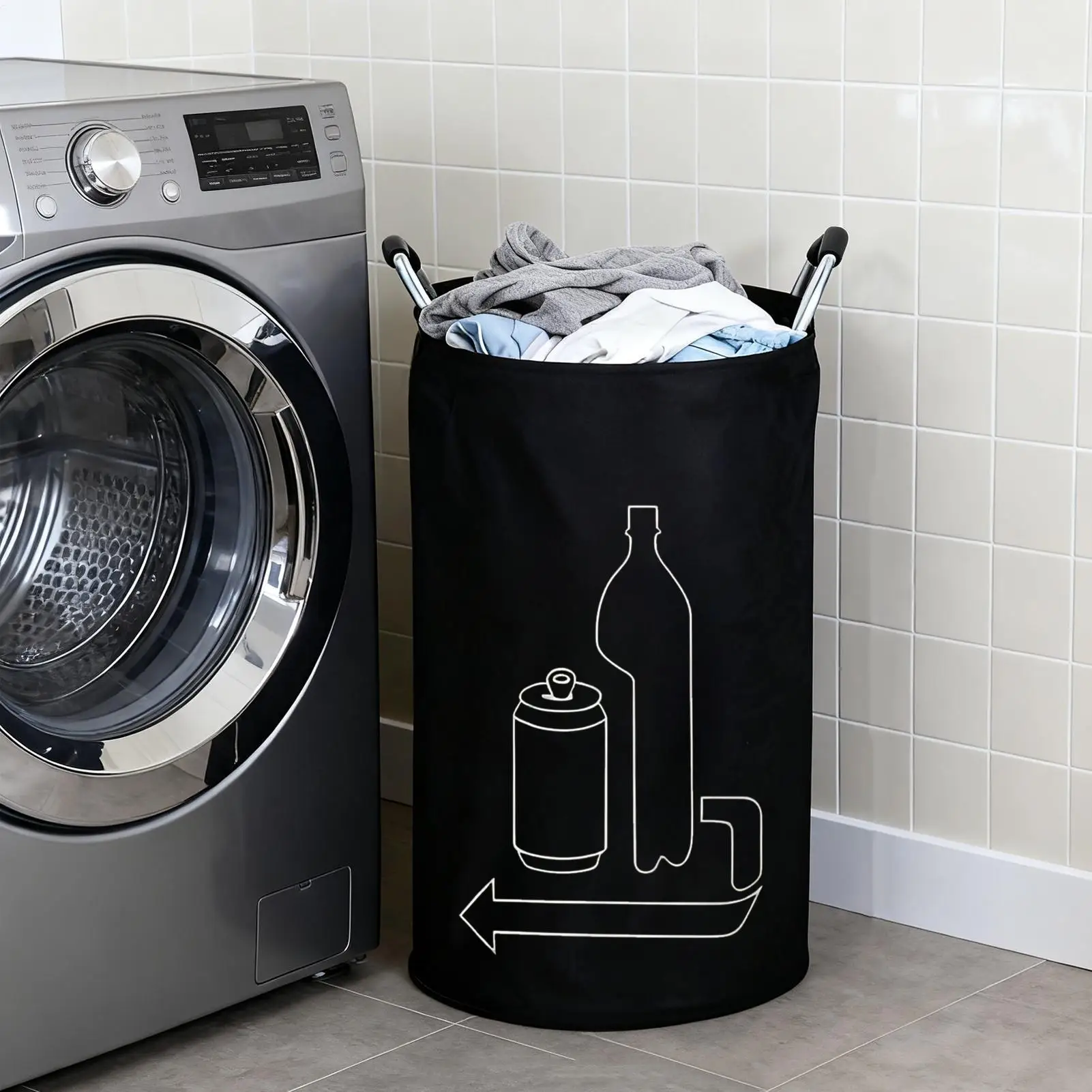 115L Empty Bottle Collector Large Capacity Organizer With Handle Waste ...