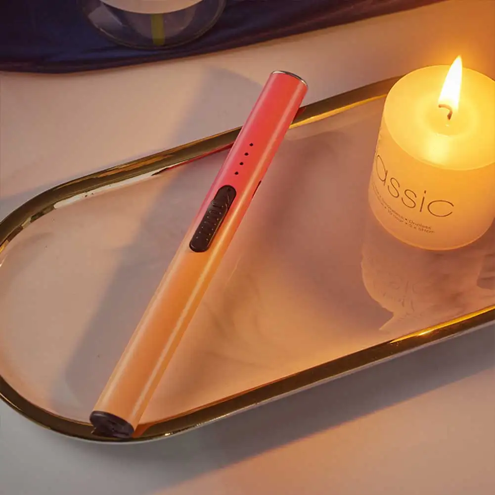 Electric Arc Igniter Electric Candle Lighter Rechargeable Flameless Plasmas Lighter Portable Windproof Ignition Tool