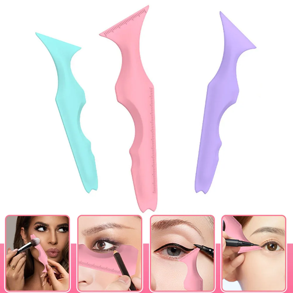Marscara Drawing Lipstick Silicone Eye Arrow Drawing Stencil Multifunctional Resusable Applicator Makeup Tool for Beginners makeup tools eye makeup tools