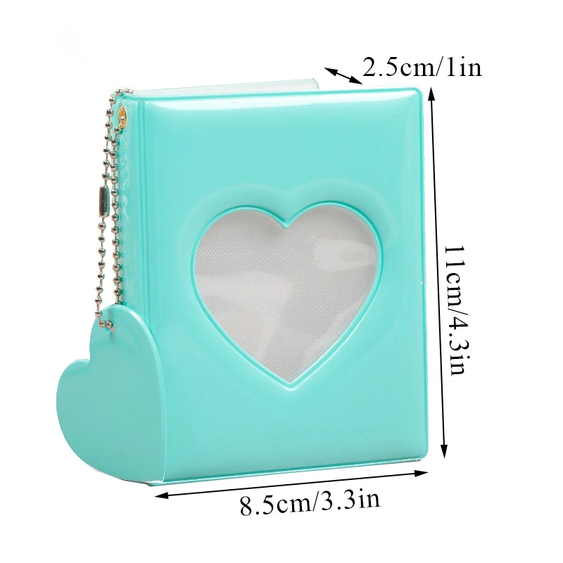 3inch Solid Color Photocard Holder 32 Pockets Binder Album