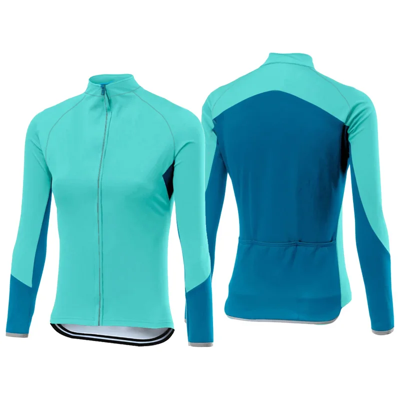 여성용 긴팔 사이클링 저지, MTB 자전거 의류, 레이디 셔츠, 스포츠 셔츠, 모토크로스, 산악 로드 라이드, 타이트 탑 재킷