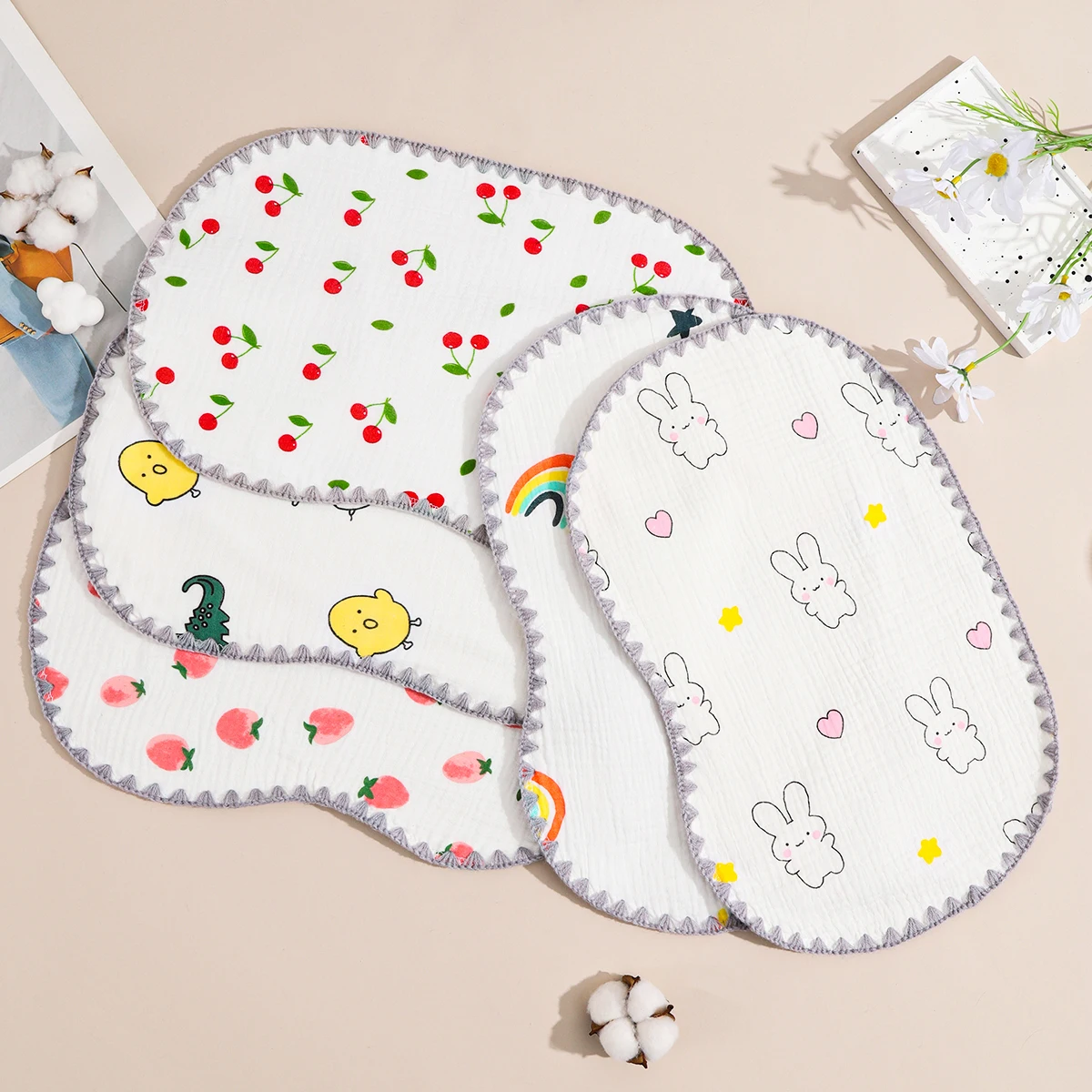 Cloud pillow, baby pillow, newborn flat pillow pad, baby pillow absorbent and breathable