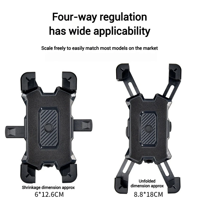 360° Rotatable Bicycle Mobile Phone Holder Shockproof Phone Holder for Riding MTB Bike Motorcycle Cycling Non-slip Stand Bracket