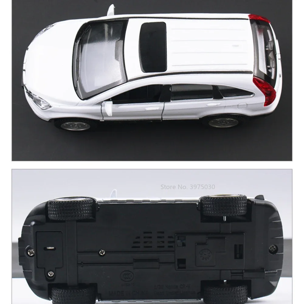 1:32 Alloy Scale Car Model Toy Honda CRV SUV Vehicles Diecast Metal Highly Simulated Model Sound Light Collection Kids Toy Gifts 6