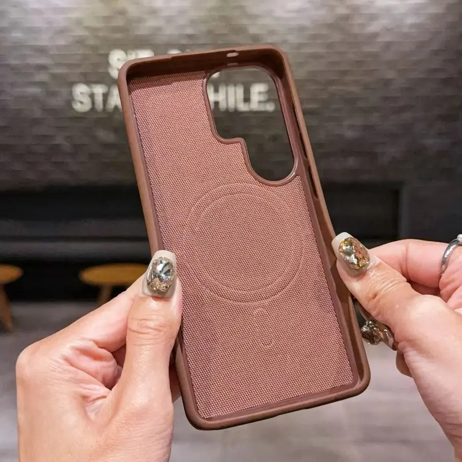 Premium Woven Fabric Magnetic Case with Matte Anti-Slip Bumper Cover