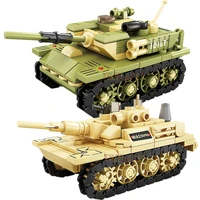 MOC 99A Main Battle Tank M1A2 War Military City Vehicle Car Building Blocks Classic Model Bricks Kits Sets Ideas 1