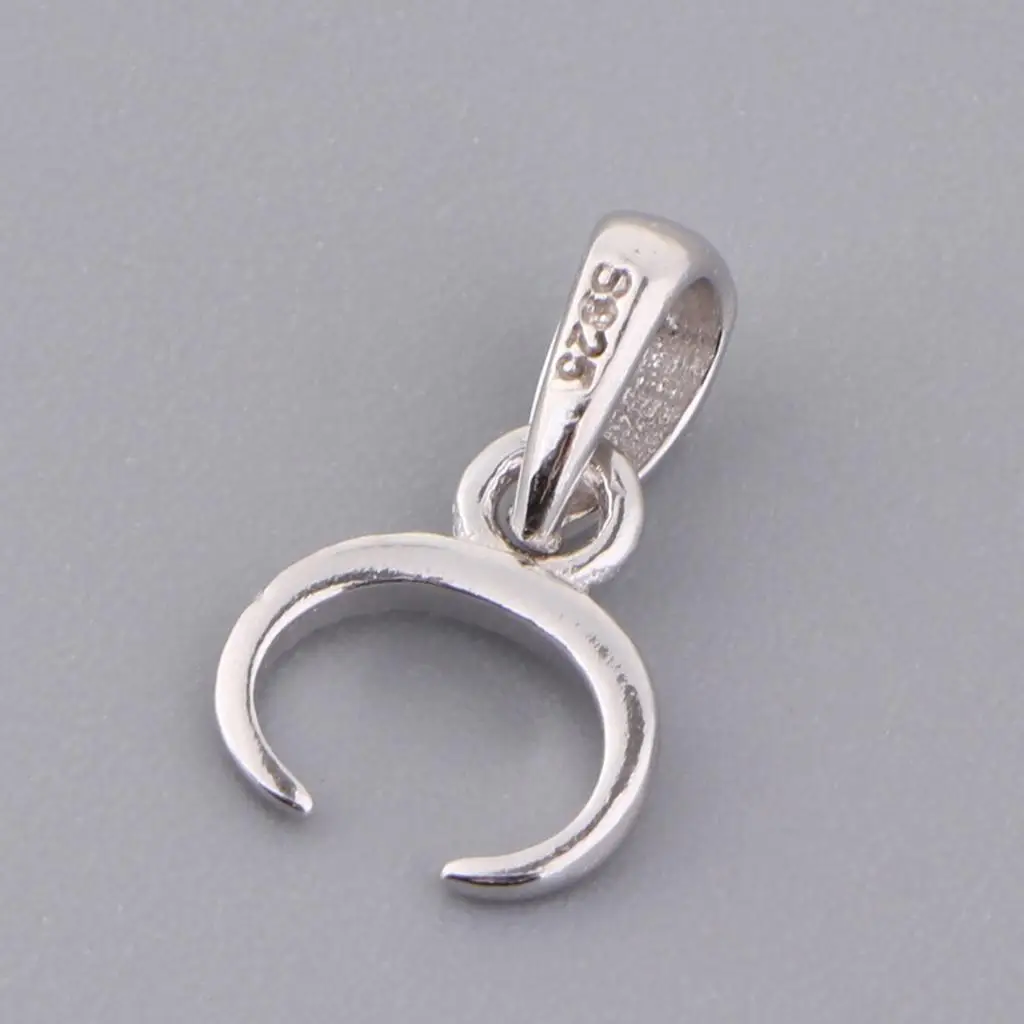 925 Sterling  Bail Bead Pendant Connector Pendant Holder