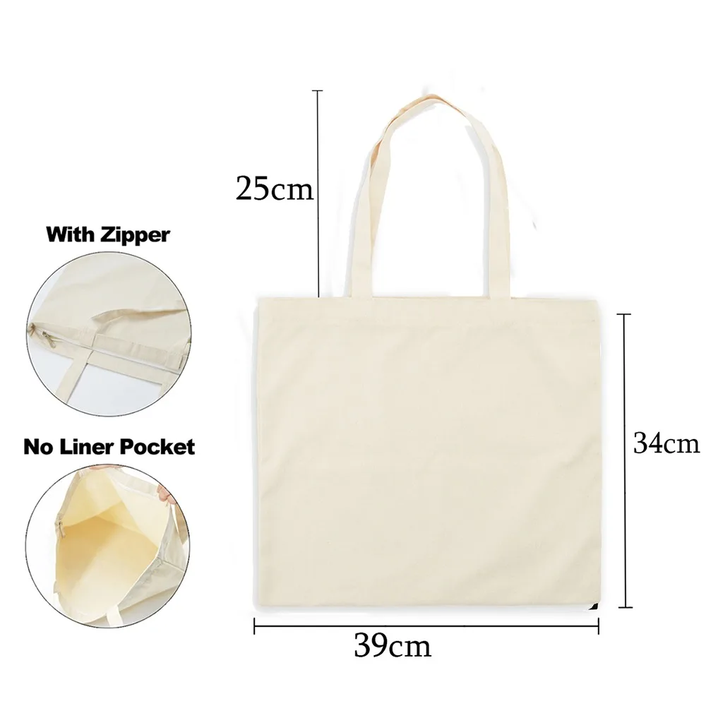 Personalized Tote Bag Custom Name Canvas Shoulder Bags Teacher Life Shopping Bag Female Travel Handbags Best Gift for Teachers 2