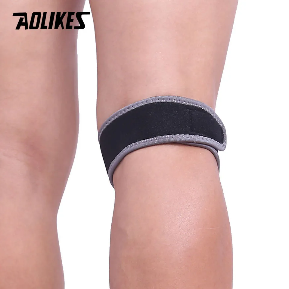 Adjustable Knee Patella Cushioning Neoprene Band Knee Support Sports Running Brace Pads 1PCS knee pad knee support knee support sleeve knee brace knee wraps patellar band knee patch
