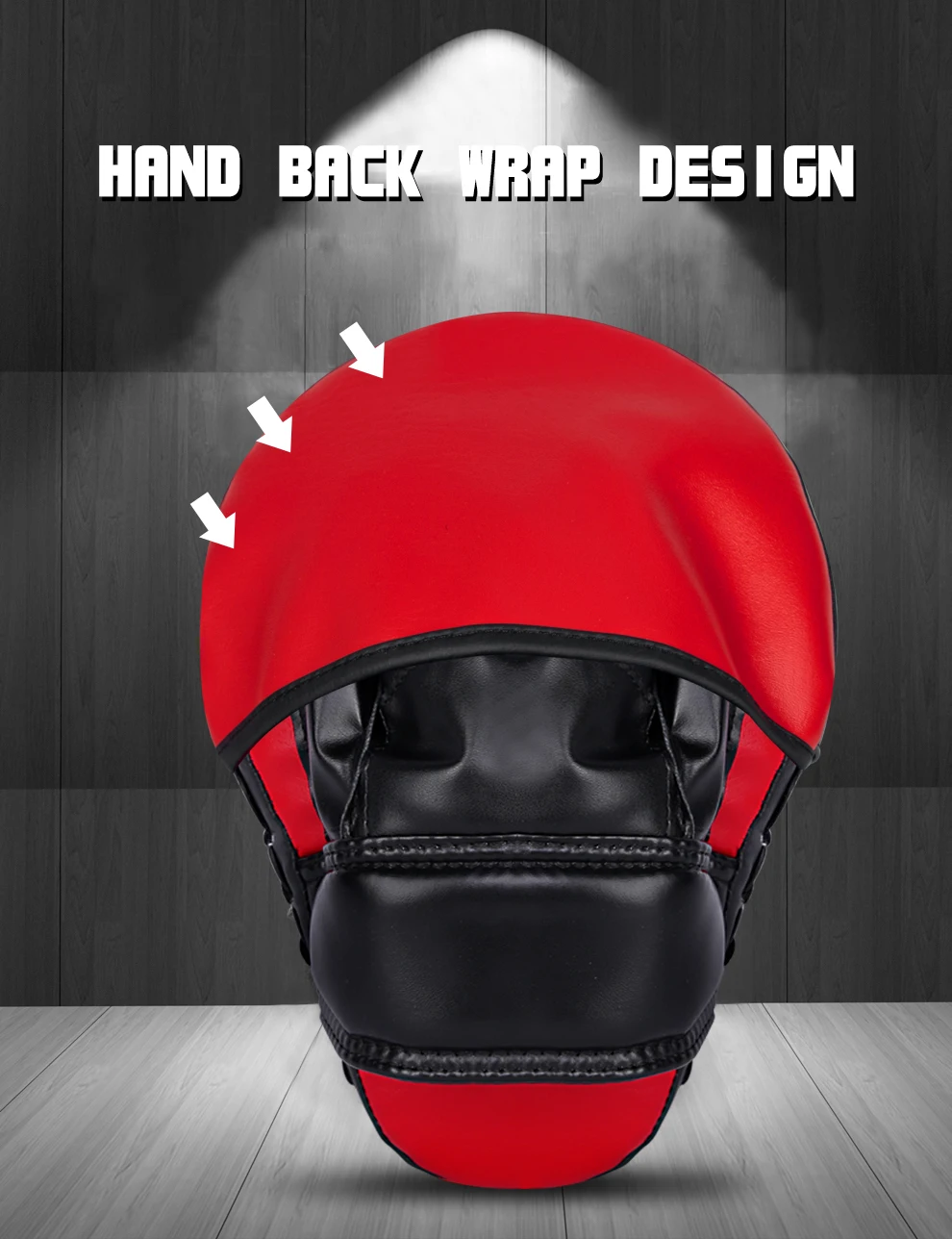 1pc Gebogene Boxen Pad KickBoxing Ausrüstung Fokus Boxschen Für Taekwondo Muay Thai Karate Erwachsene Kinder PU Ausbildung Pfoten pad – Detail 5