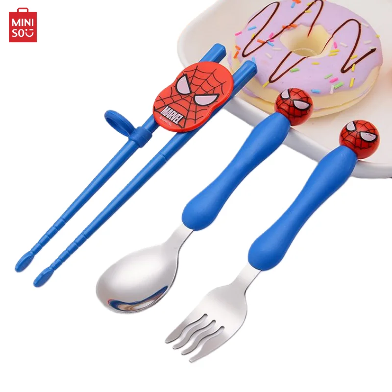 

Силиконовая ложка Miniso в виде Человека-паука, из нержавеющей стали