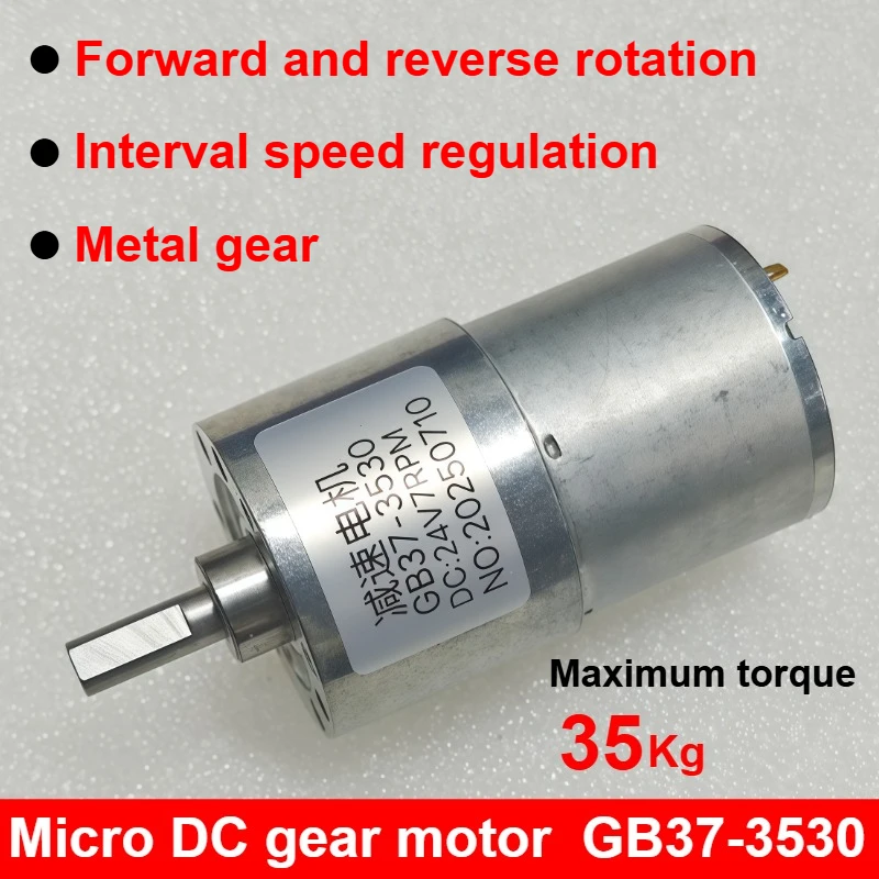 Motore Riduttore Senza Marca Motoriduttore Micro DC 12V/24V, 5-500 RPM, 3- 35W, Coppia Elevata, Per Progetti DIY E Elettroutensili Motoriduttore 12 V 30 RPM - Foto 9