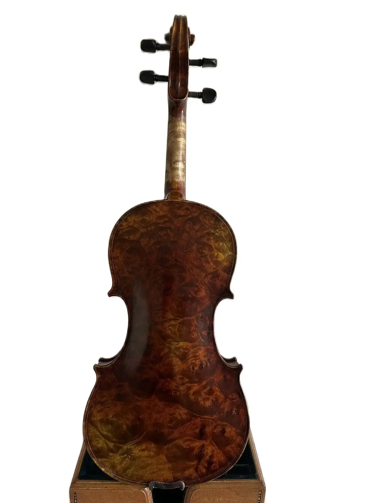 Master 4/4 Violin Bird Eye Maple Wood Back Old Spruce Top Hand Carved K3201