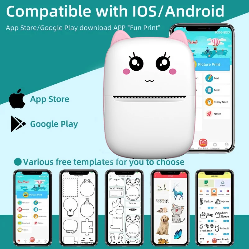 Bluetooth Printer Portable Printer For Children's Gifts