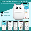 ZWN Portable Bluetooth Mini Printer Mobile Phone Photo Title Note Print Pocket Student Error Label Printer for Children's Gifts 5