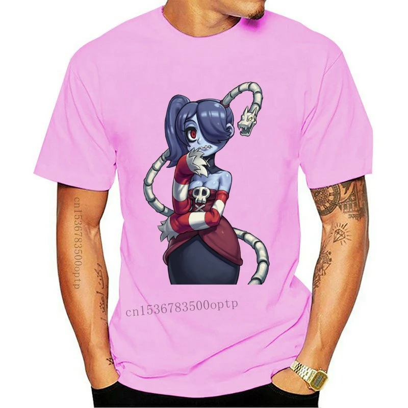 Новинка, Мужская футболка Skullgirls, футболка Squigly, женская футболка, футболки, Топ