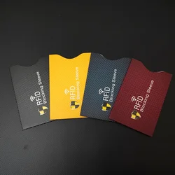 5 - Pack NFC RFID Blocking Card Sleeves - Anti - Magnetic Aluminum Foil Credit Card Protectors (Mixed color)