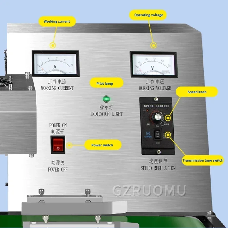 JN-80B Fully Automatic Film Sealing Machine Electromagnetic Induction Aluminum Foil Sealer For Glass PET Plastic Bottle Sealing