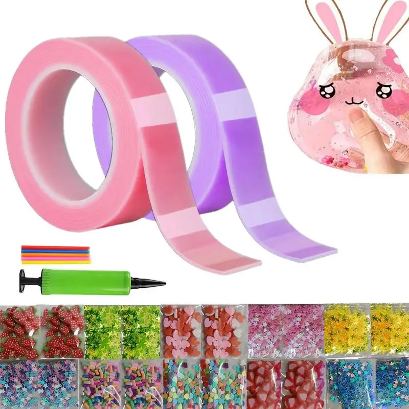 

Tape Balloon Set Upgraded Portable Kit For DIY Tape Craft Multifunctional Handmade Balloon-Making Set Simple Bubble Blowing Tape